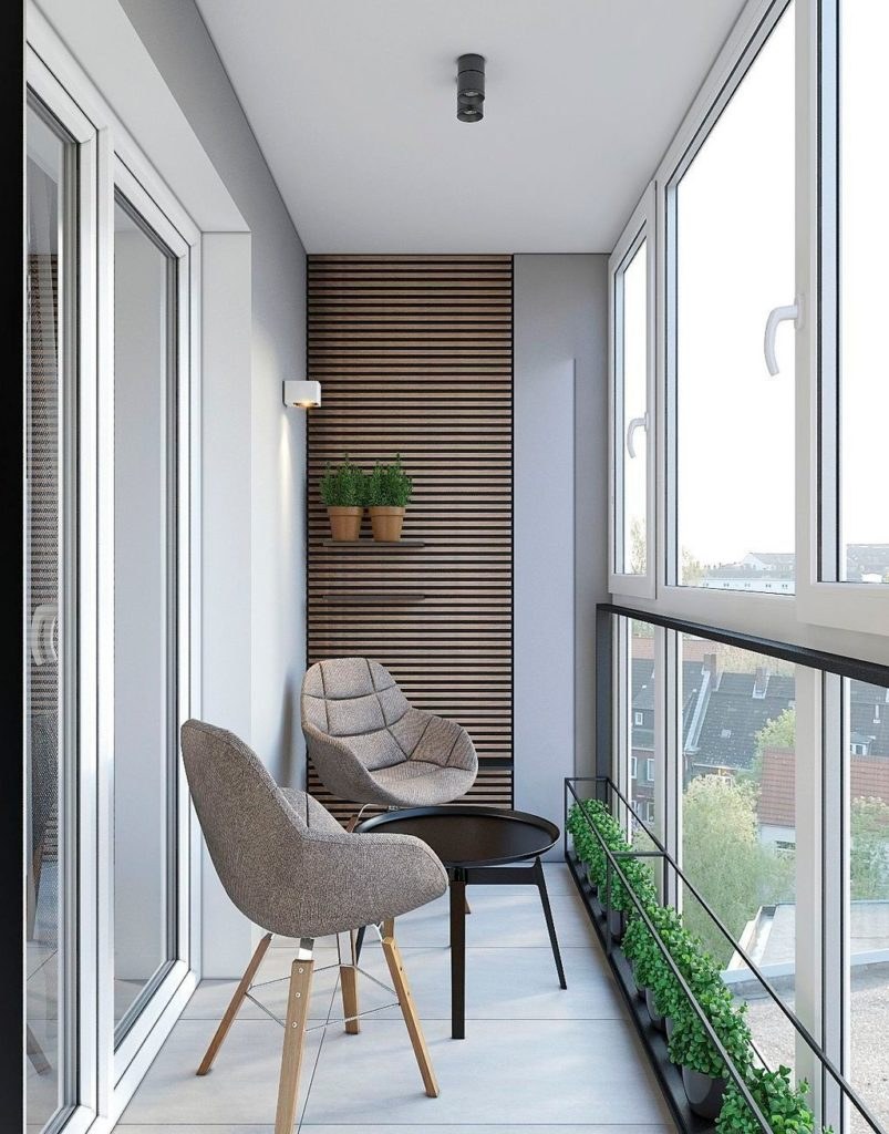 Рейки на балконе