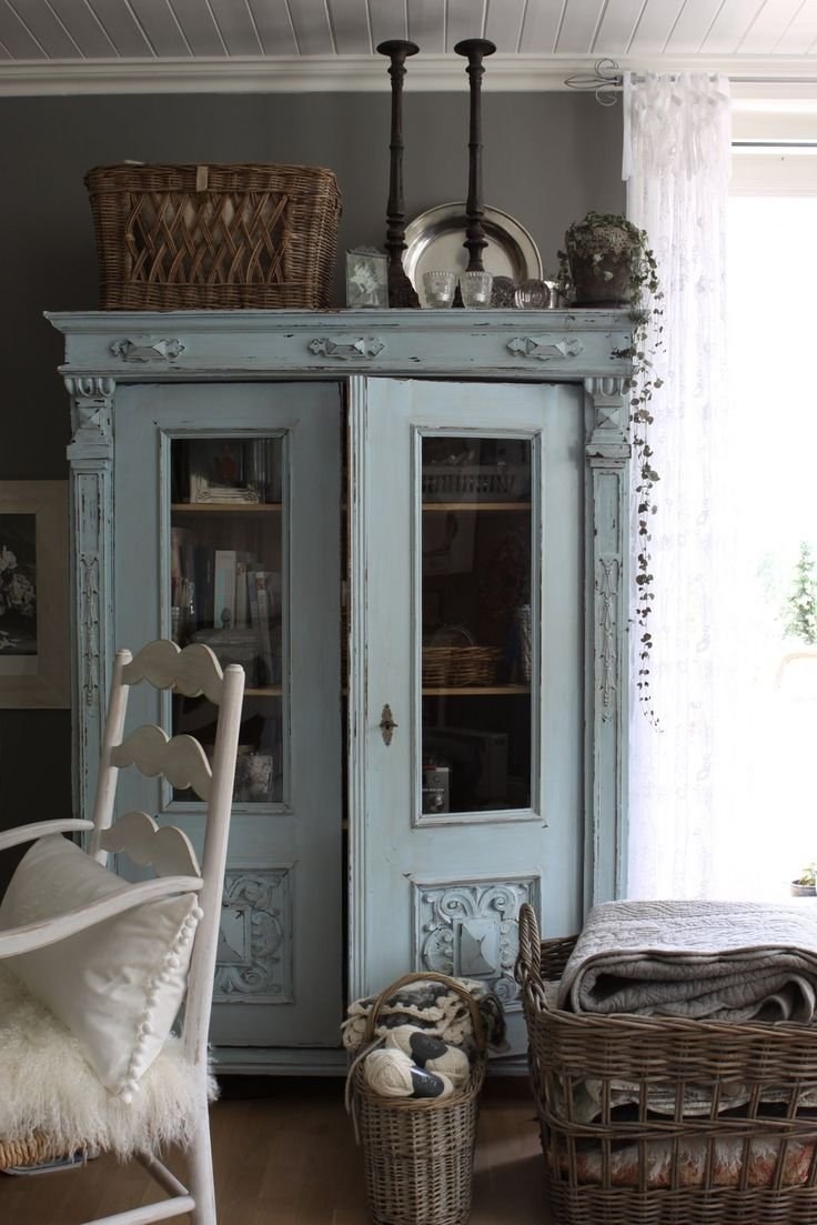 Shabby Chic книжный шкаф
