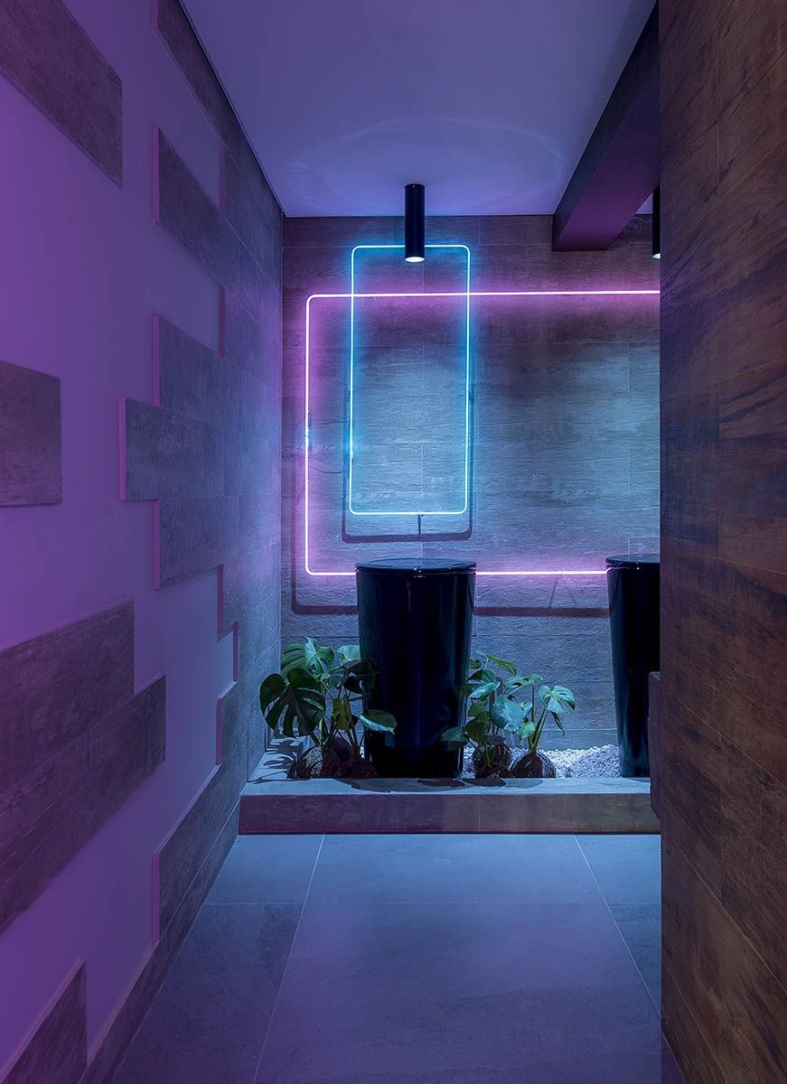 Фиолетовый интерьер