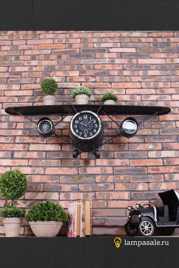 Часы-самолет лофт