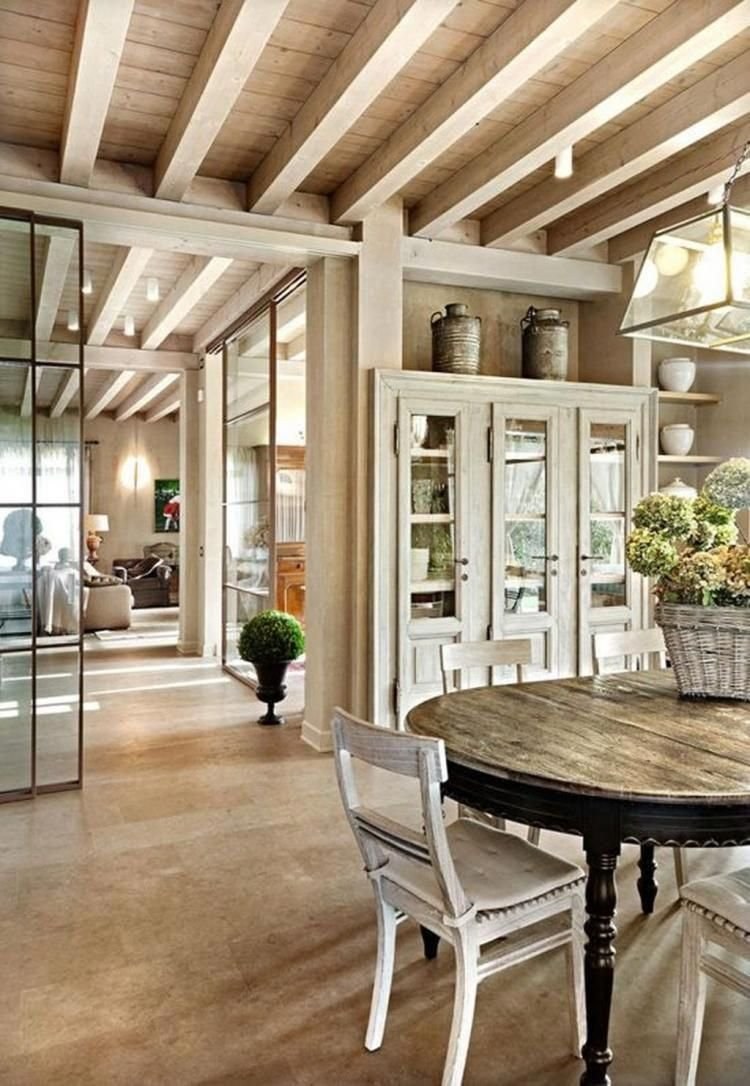 Фальшбалки в интерьере Шале