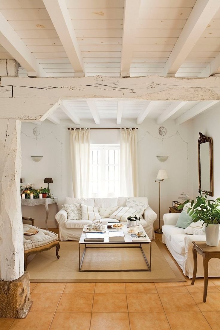 Фальшбалки в интерьере Прованс