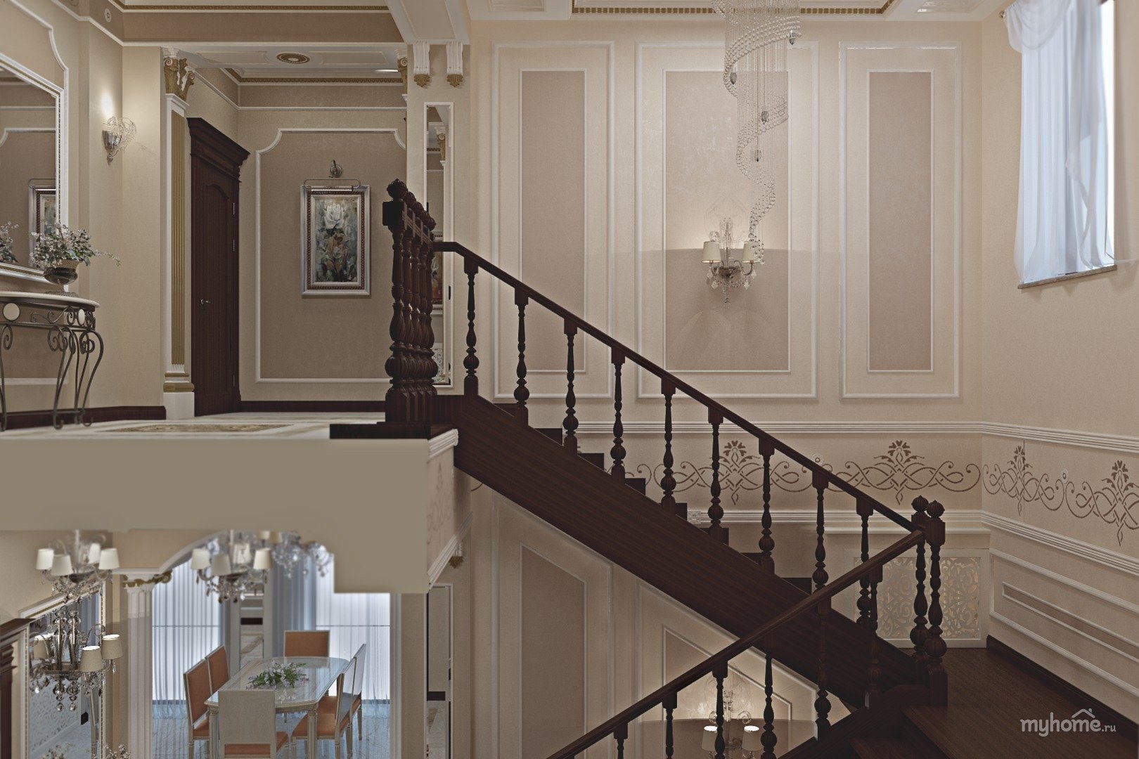 Молдинг на лестнице (80 фото) - красивые картинки и HD фото