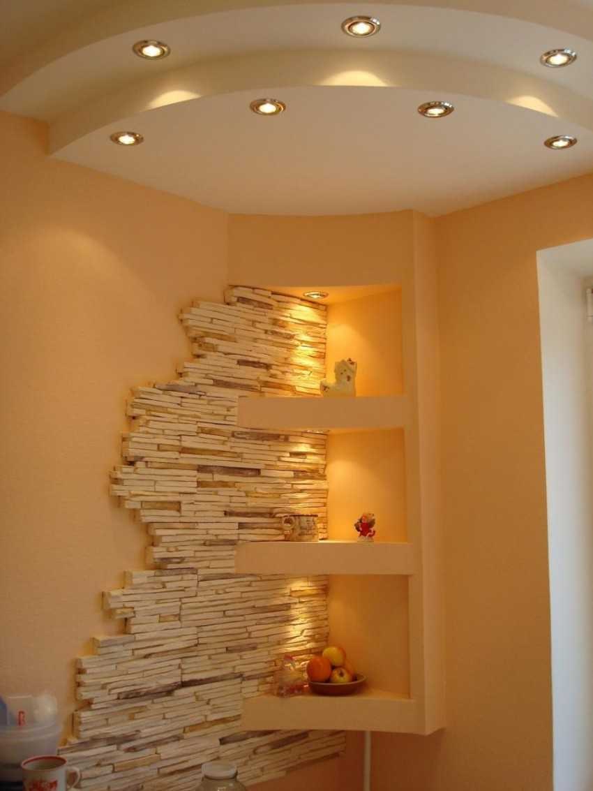 Стенка из гипсокартона под телевизор