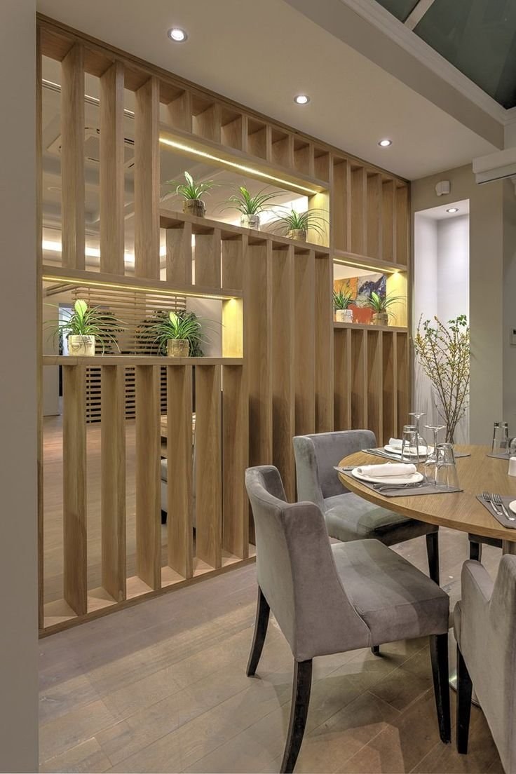 Деревянные планки в интерьере