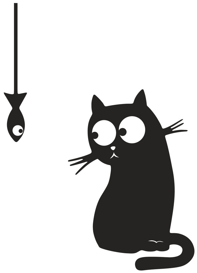 Трафареты кошек для декора