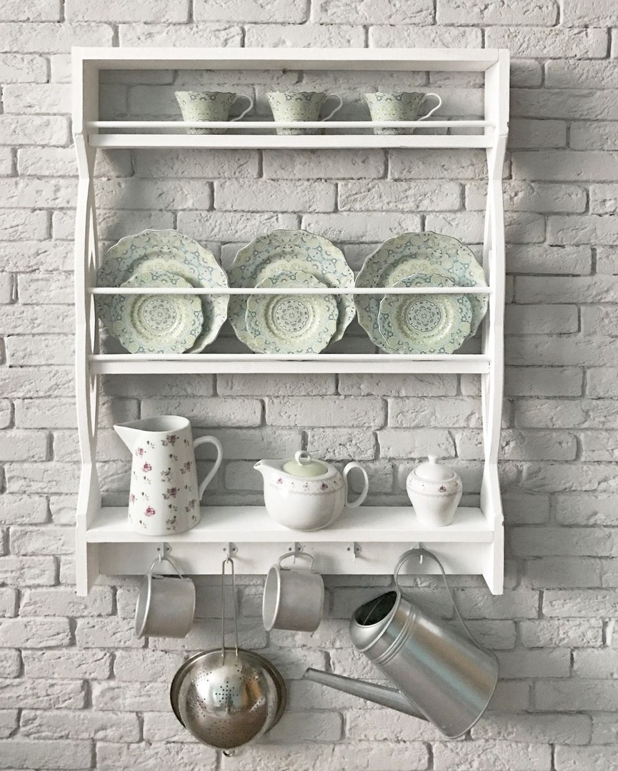 TORNVIKEN ТОРНВИКЕН полка для тарелок, белый с оттенком80x100 см