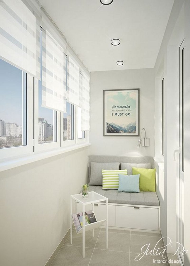 Балкон в стиле Сканди