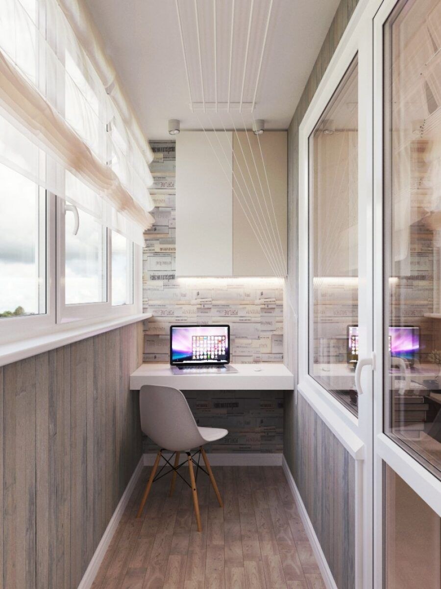 Декоративная отделка балкона