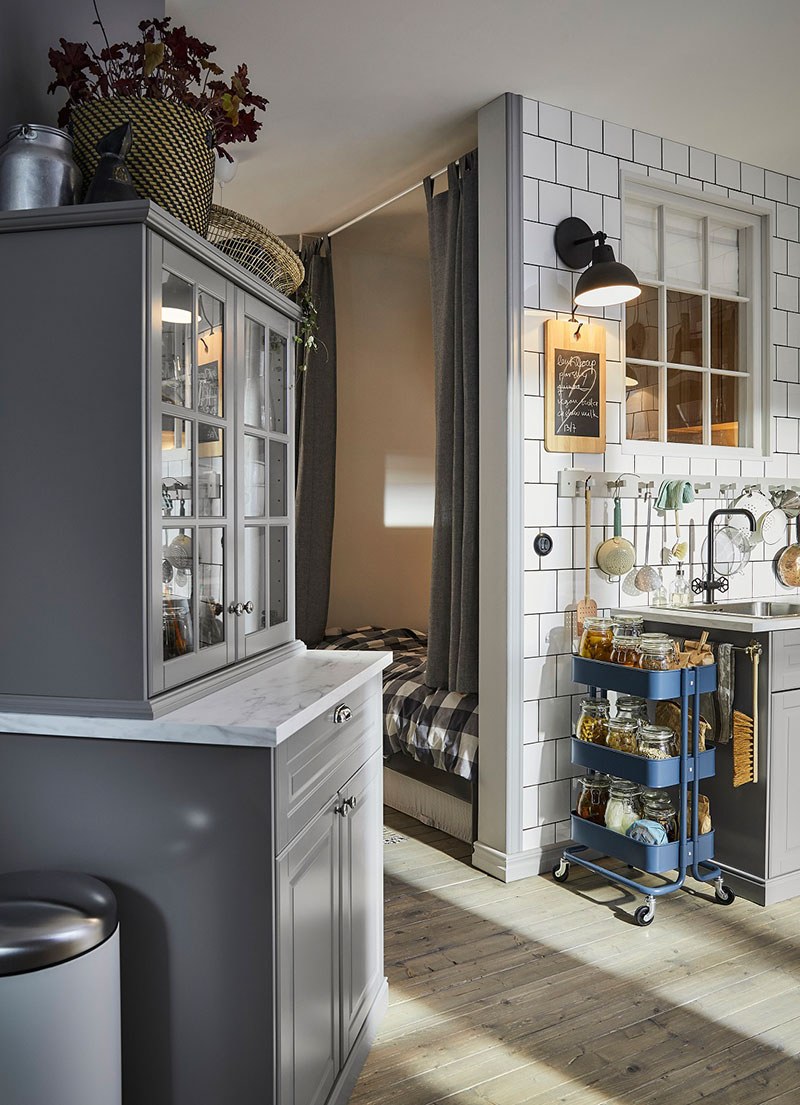 Угловая кухня икеа метод Будбин