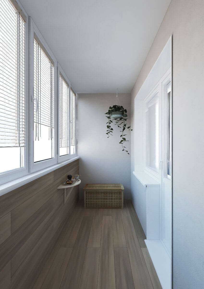 Отделка лоджии