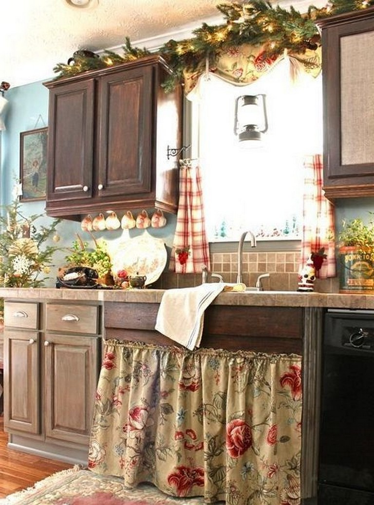 Шторки вместо фасадов на кухне (78 фото)