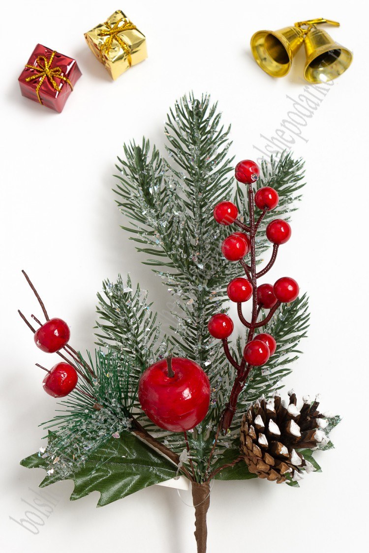 Веточки декоративные новогодние