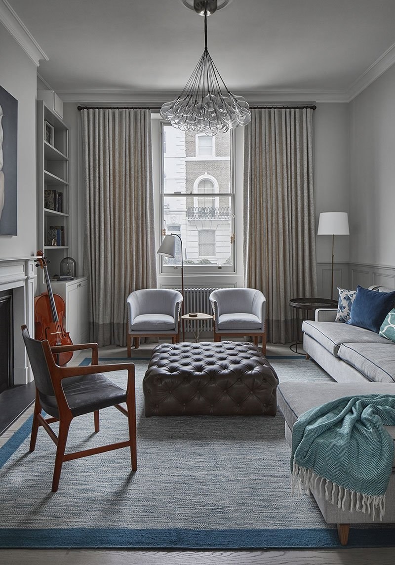 Гостиная в современном английском стиле