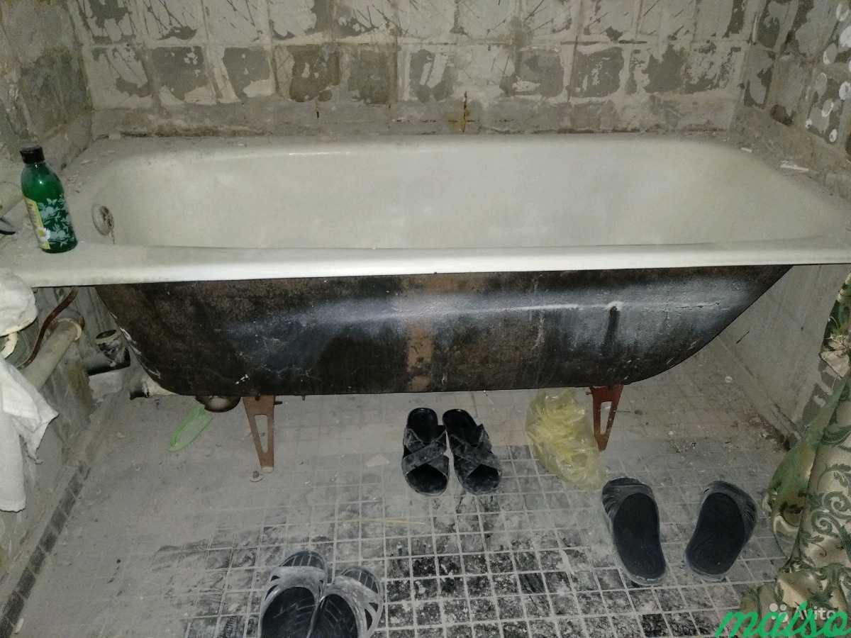 Советская чугунная ванна