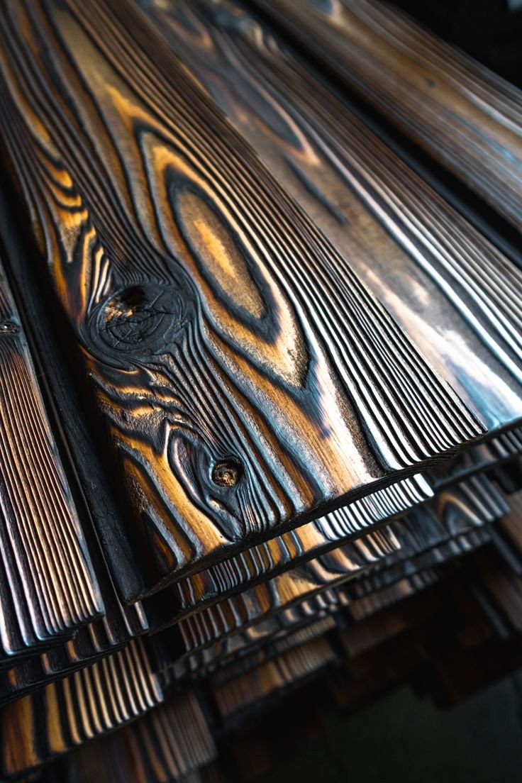 Shou Sugi ban фасад