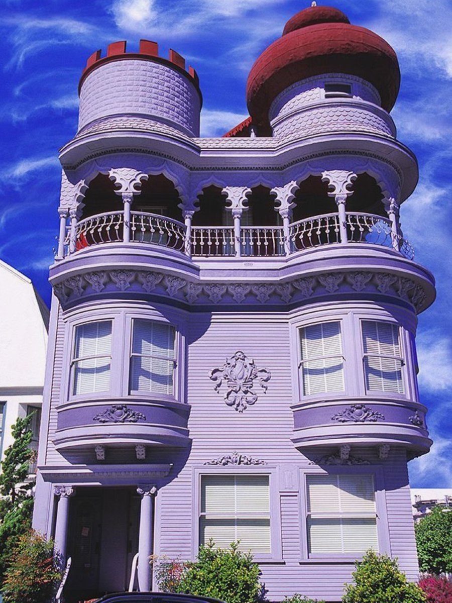 Фиолетовый интерьер