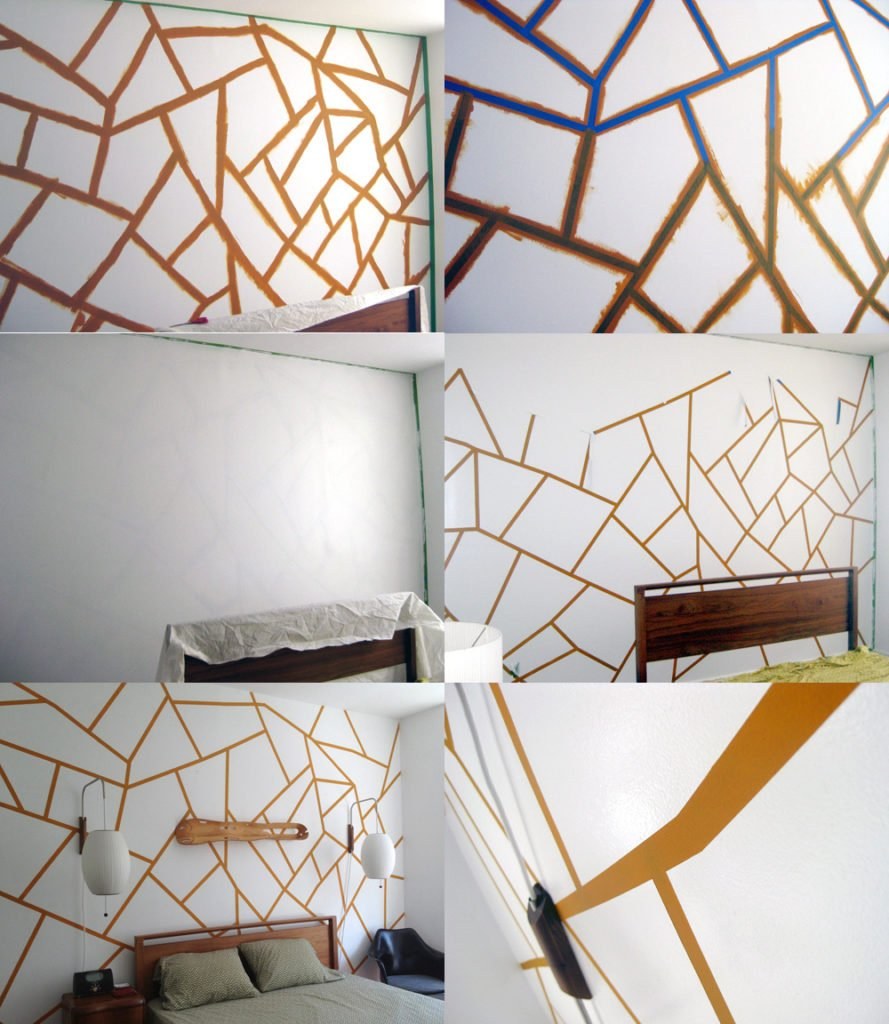 Рисование с помощью малярного скотча