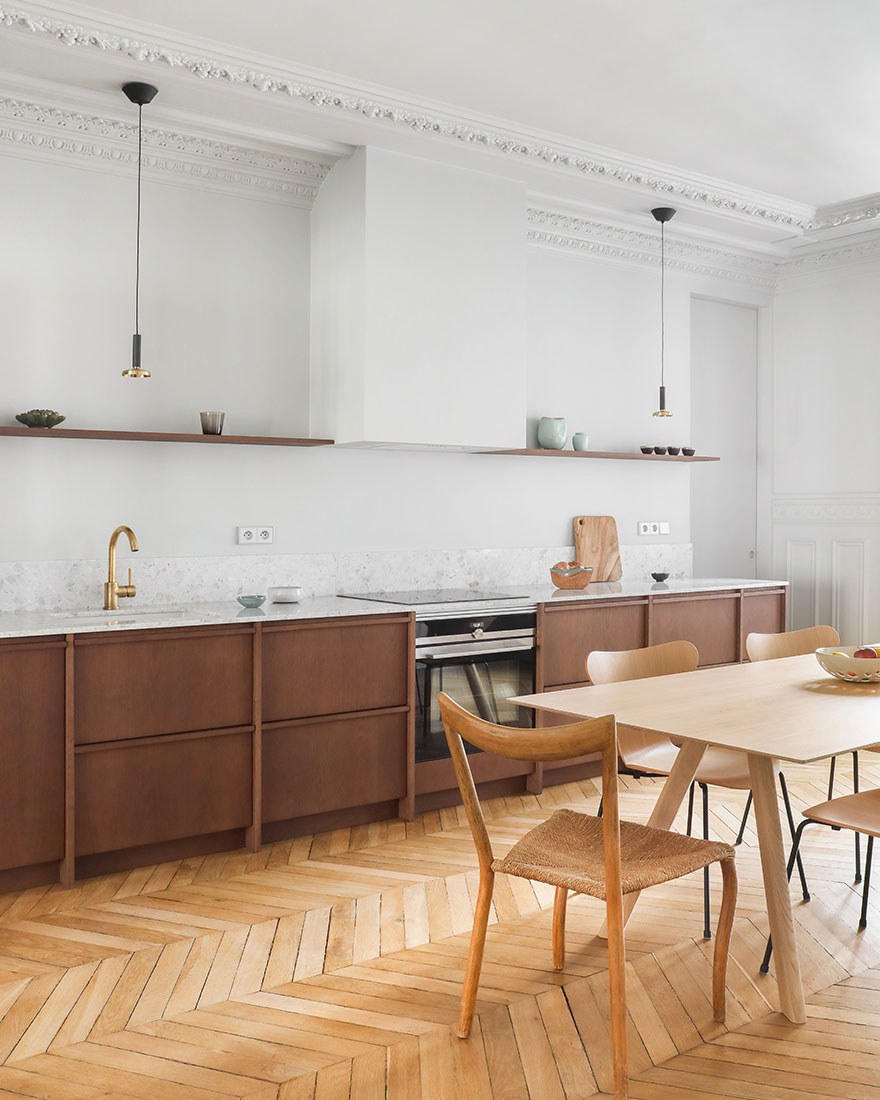 Кухня гостиная в стиле Джапанди