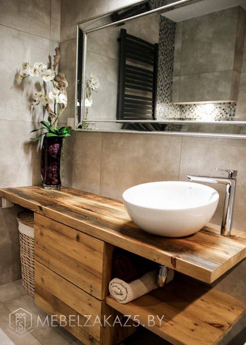 Раковина из термодревесины