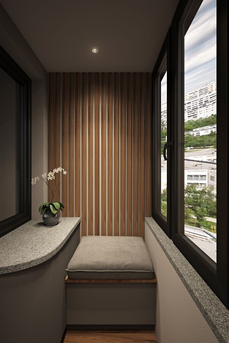 Дизайнерская отделка балкона