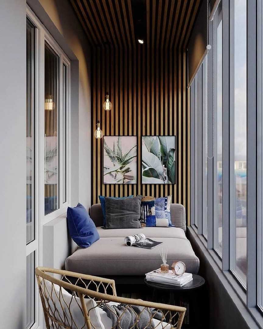 Дизайнерская отделка балкона