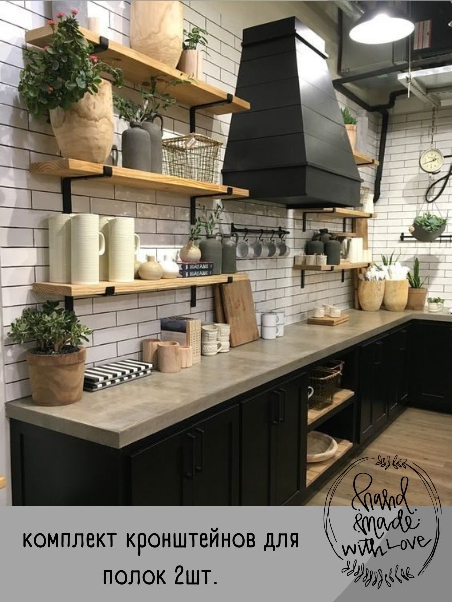 Деревянная кухня икеа в стиле лофт