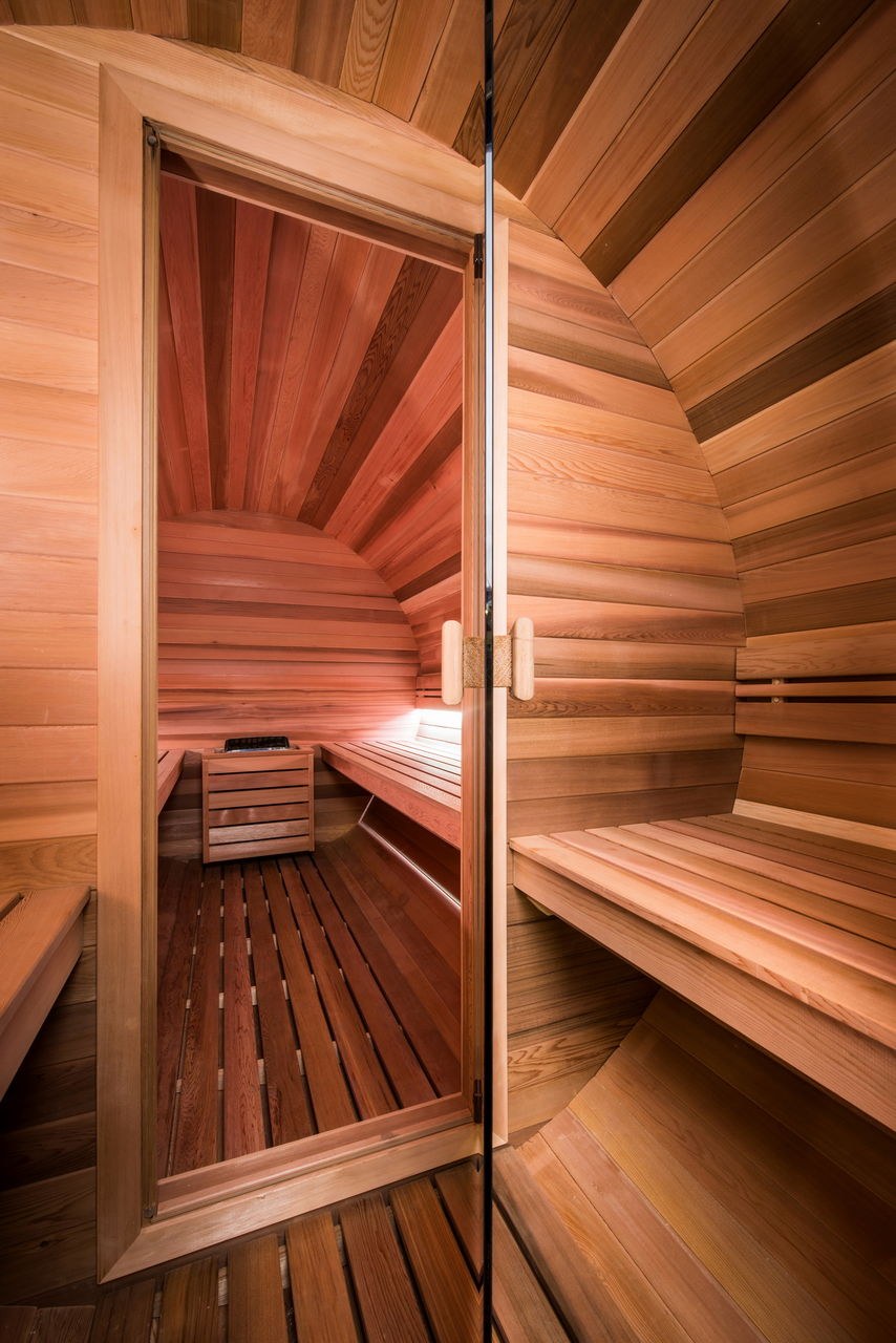 Баня бочка внутри