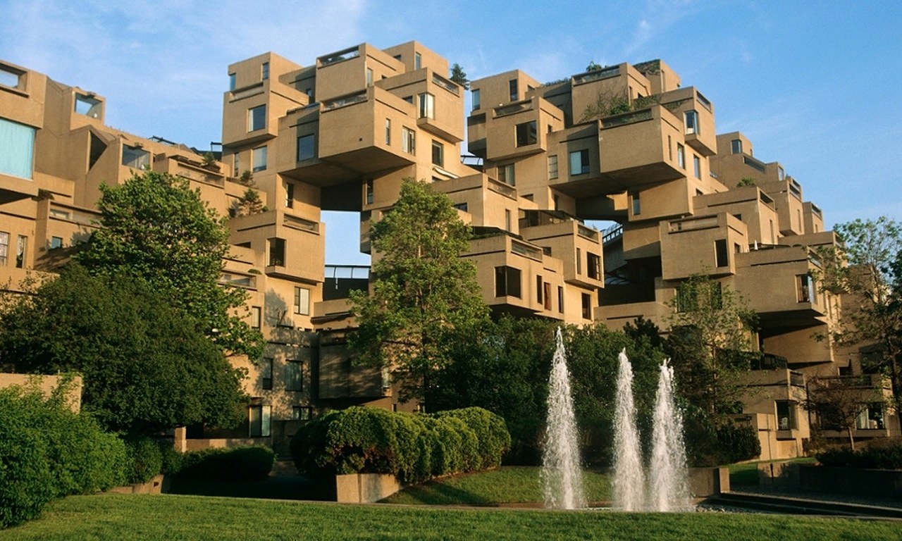 Дома в другом городе. Жилой комплекс Habitat-67. Монреаль, Канада. Моше Сафди. Хабитат 67, Монреаль. Хабитат 67 Монреаль Канада. Жилой комплекс Хабитат -67 в Монреале.