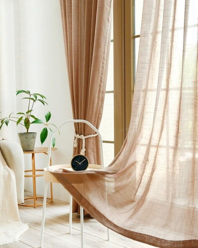 Льняные занавески