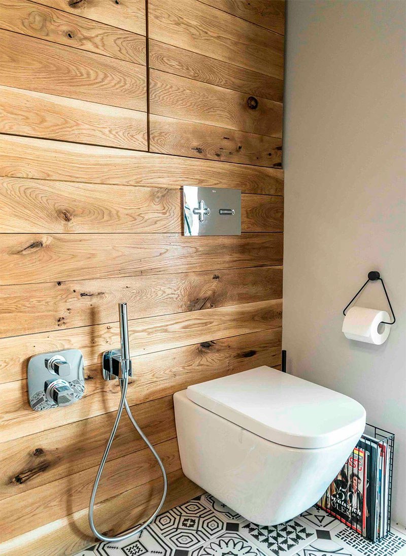 Ванная комната плитка под дерево