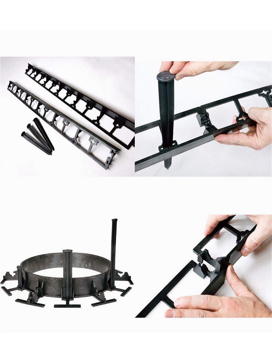 Гибкий садовый пластиковый бордюр ЭКОСАД