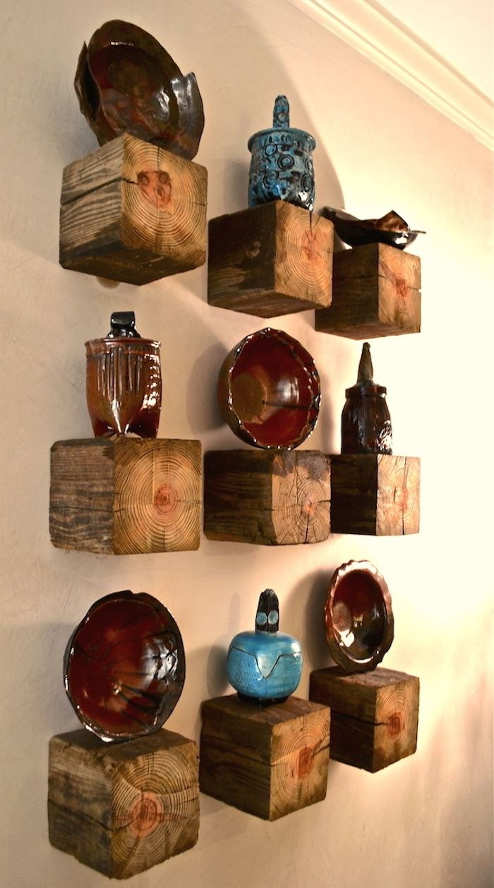 Спилы дерева в интерьере