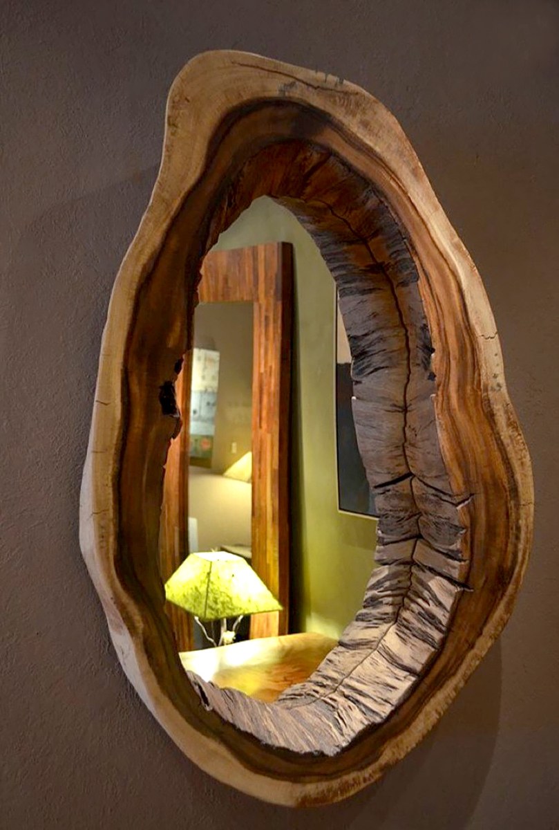 Полка из спила дерева