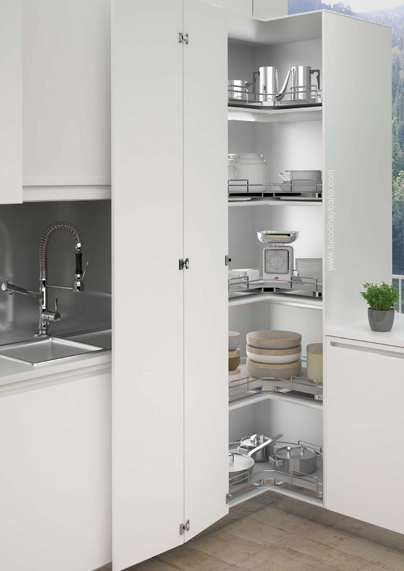 Угловой шкаф на кухню