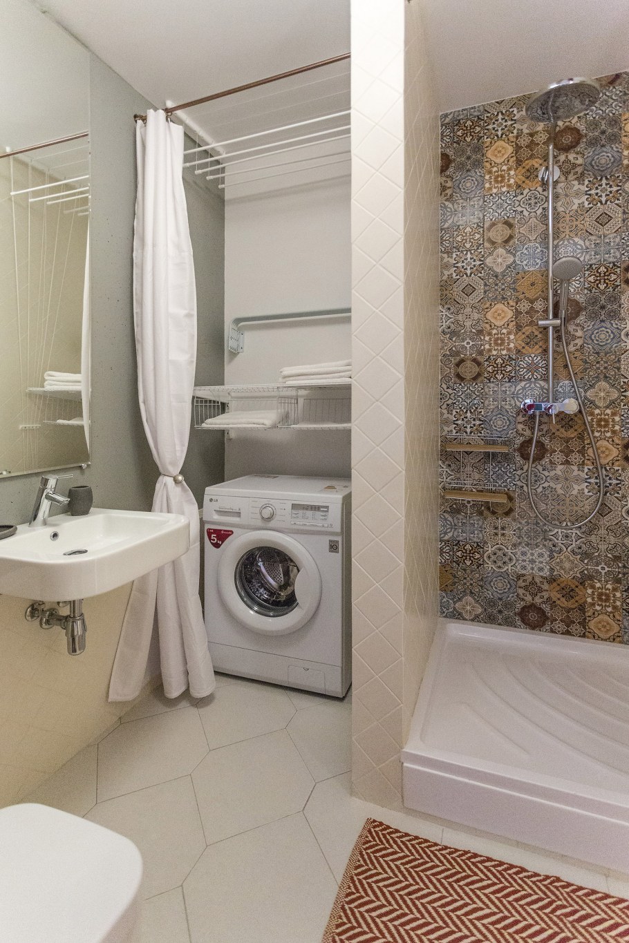 Ванная 3м.кв. с душевой и стиралкой