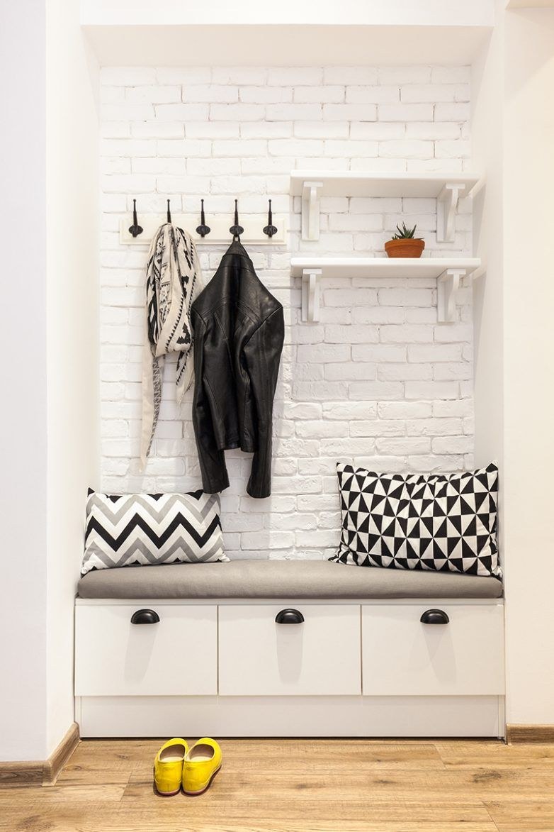 Минималистическая прихожая от икеа