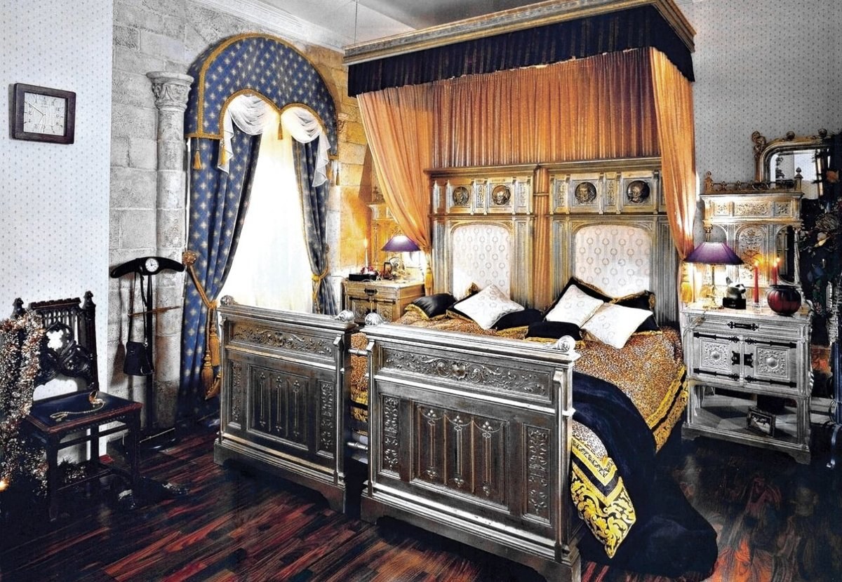 спальня в романском стиле