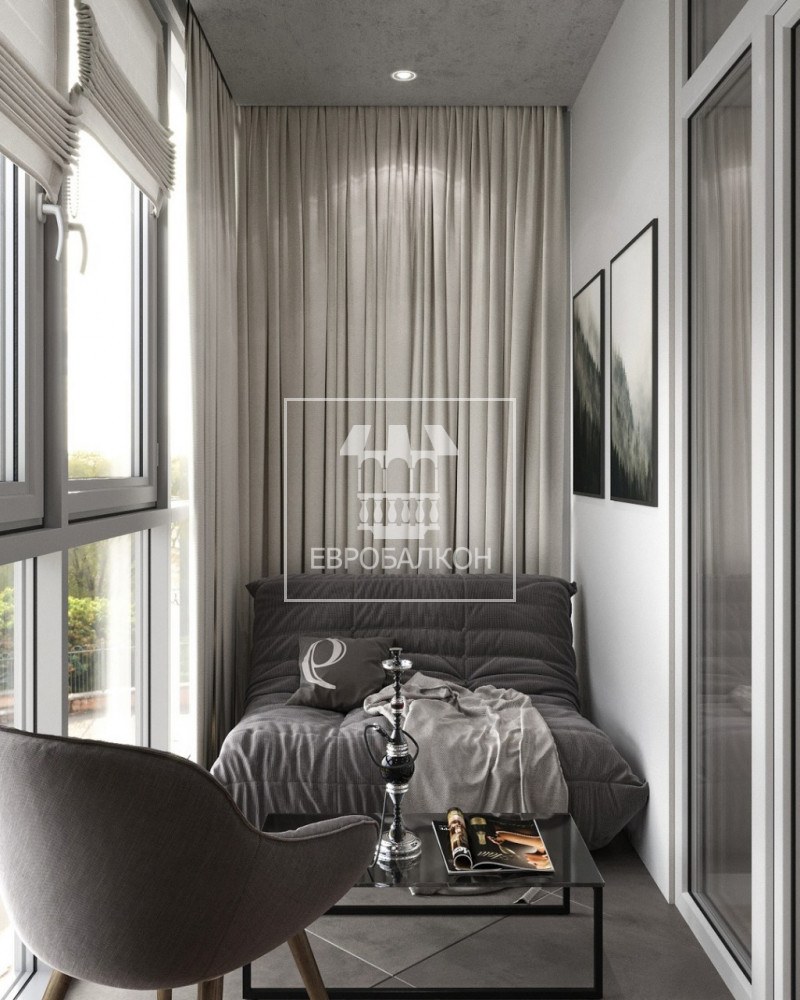 Лоджия в скандинавском стиле