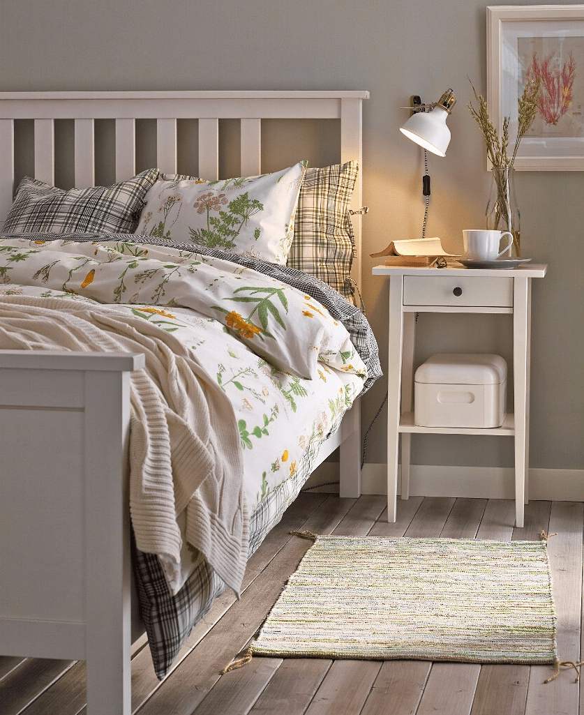 ХЕМНЭС кушетка с 2 матрасами/3 ящиками