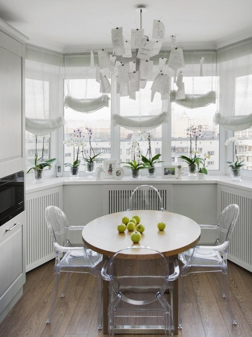 Кухня Прованс в п44т с эркером