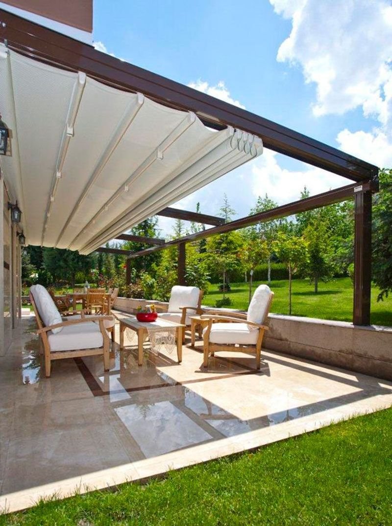 Терраса с поликарбонатной крышей