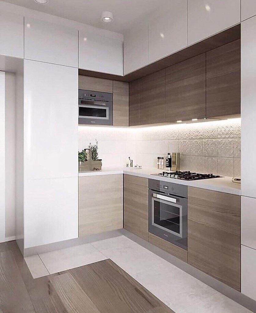 Кухня светлая современная