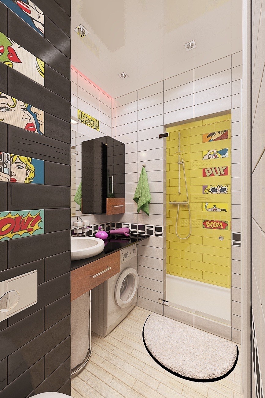 Керамическая плитка в стиле стрит арт