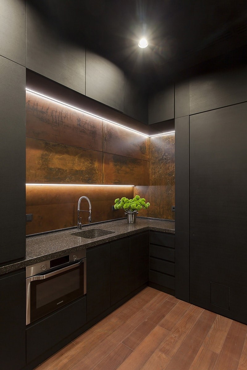 Кухни 9кв м стиль хайтек