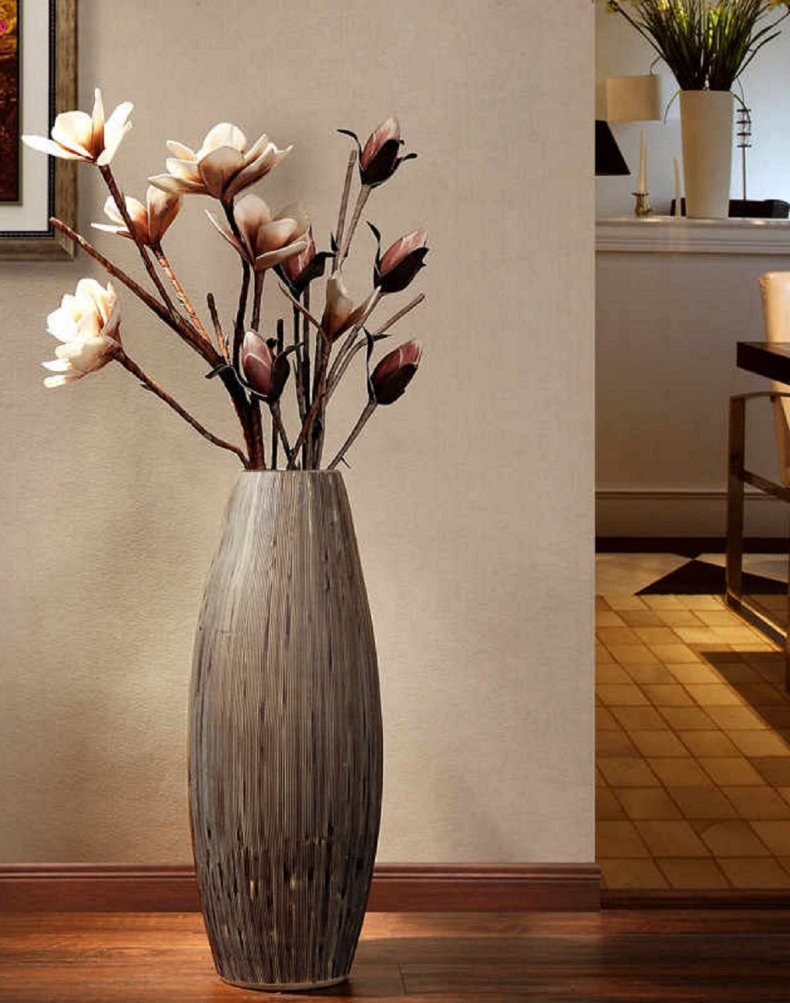 Напольные вазы в интерьере прихожей (74 фото)