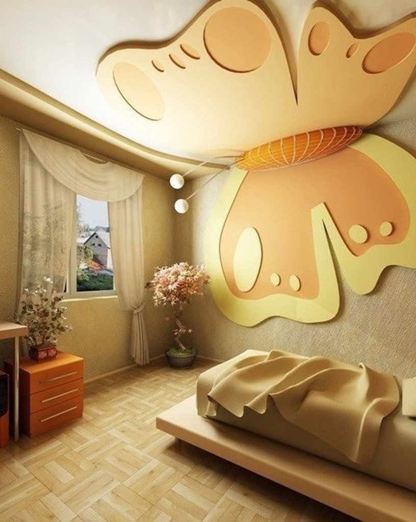 Фигурный потолок для детской комнаты