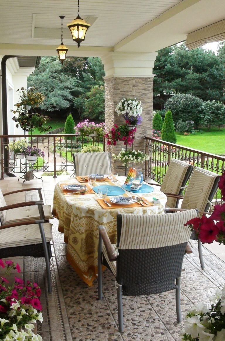 Фазенда терраса в стиле Прованс