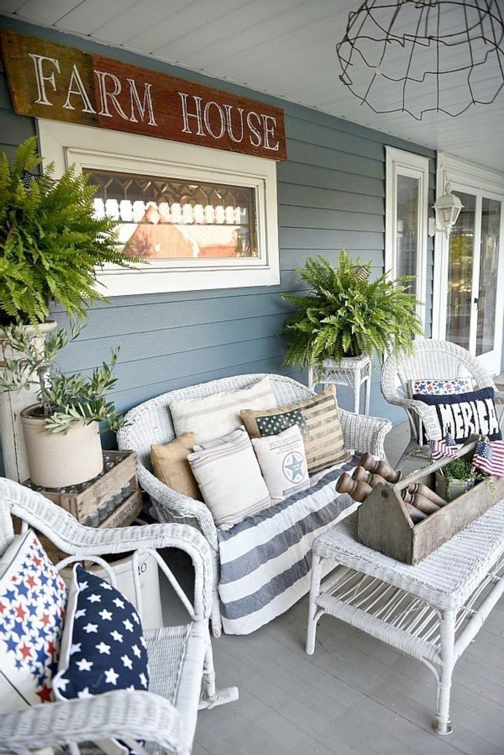 Закрытая веранда в стиле Прованс дачный