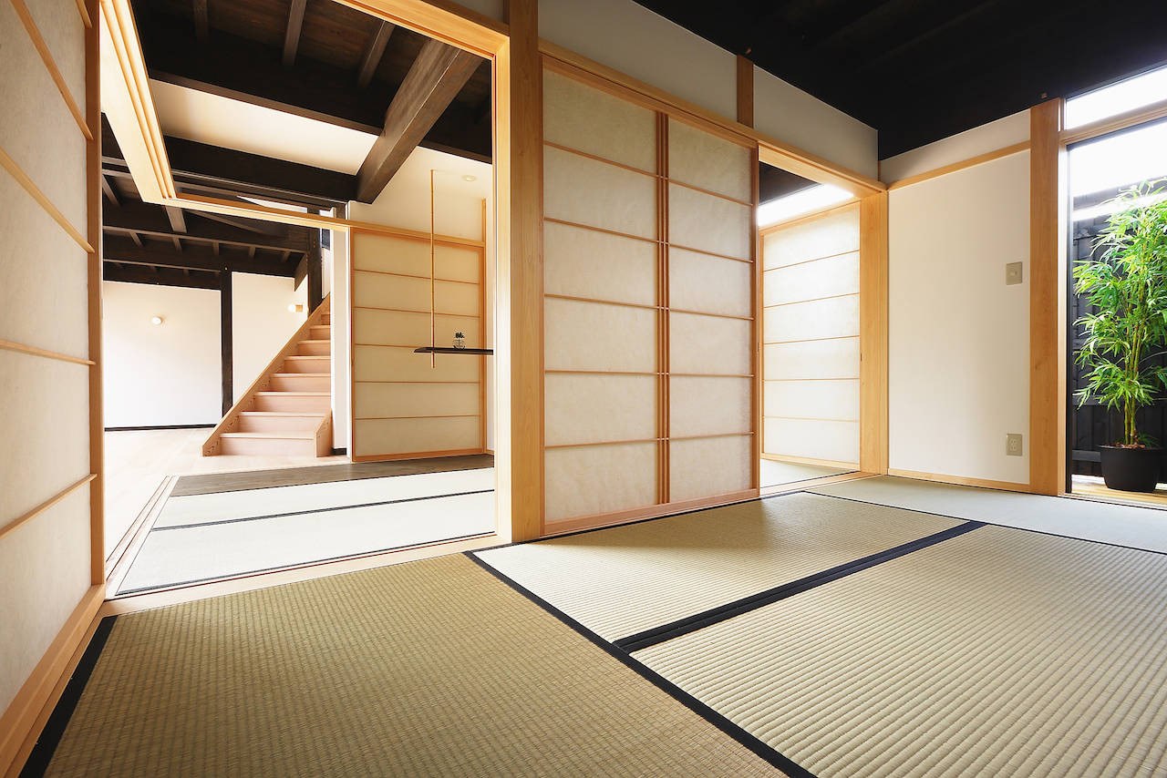 Современный японский дом внутри